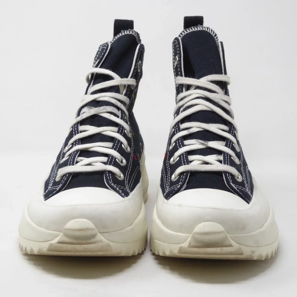 Converse Womens Run Star Hike High Top Black Floral Embroidered A02192C Size 10 - Picture 3 of 10